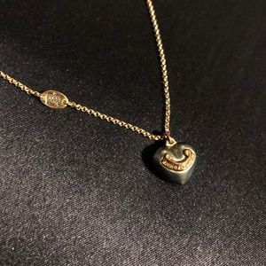 Juicy Couture Pearl Heart Necklace